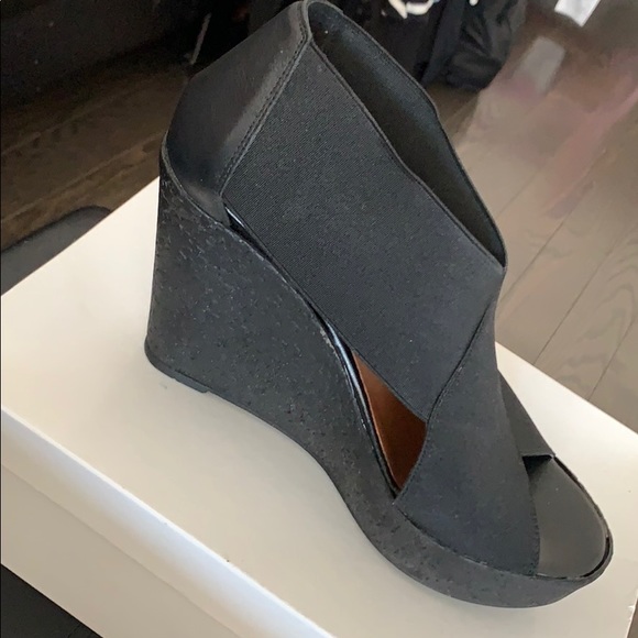 NEW browns shoes black strappy wedges - Picture 4 of 4